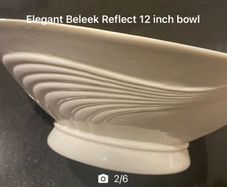 Reduced Belleek living Reflect 12 inch bowl with original sticker
