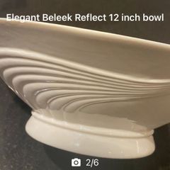 Reduced Belleek living Reflect 12 inch bowl with original sticker