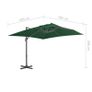 Cantilever Umbrella with Aluminium Pole 400x300 cm Green Image 2
