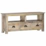 TV Cabinet 110x30x50 cm Solid Mango Wood Image 5