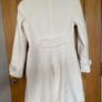 Zara Women Cream Viscose Mandarin Collar Topper Jacket/ Coat Image 8
