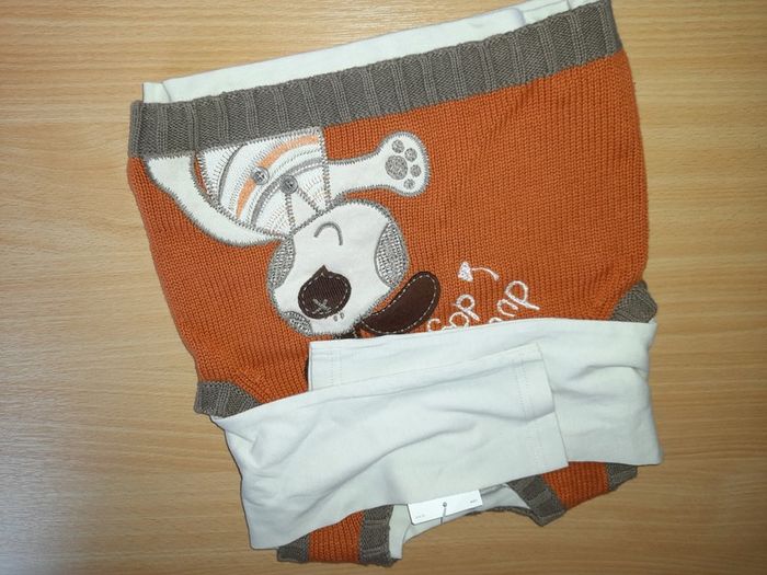 Baby sleeveless jumper and top set, new,age 12-18 months