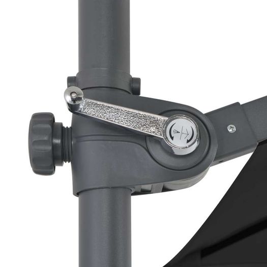Cantilever Umbrella Cantilever Umbrella with Steel Pole Anthracite 250x250 cm