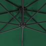 Cantilever Umbrella with Steel Pole 300 cm Green Image 4