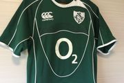 Ireland Rugby Jersey. Grand Slam Winning Jersey 2009. Official Canterbury Mens Home Jersey. Authentic Original From 2009. Not A Modern Day Remake.