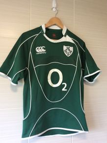Ireland Rugby Jersey. Grand Slam Winning Jersey 2009. Official Canterbury Mens Home Jersey. Authentic Original From 2009. Not A Modern Day Remake.