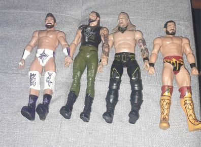 WWE Action Figures: Zack Ryder, Baron Corbin, Chris Jericho, Johnny Gargano