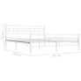Bed Frame White Metal 180x200 cm Image 7