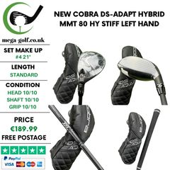 New Cobra DS-Adapt Hybrid / #4 21 Degree / MMT 80 HY Stiff / Left Hand