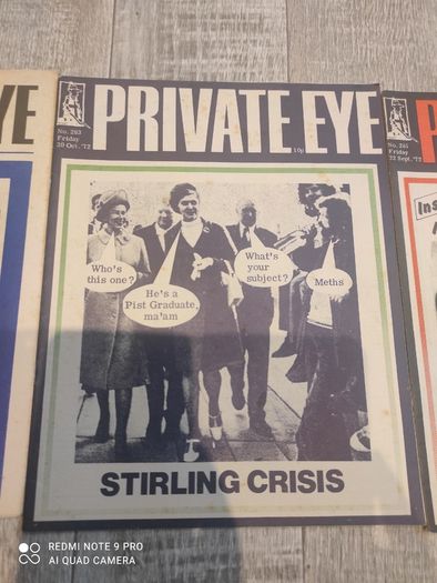 Private Eye 1972 political satire magazines
