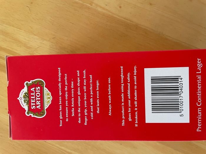 Stella Artois pint glasses