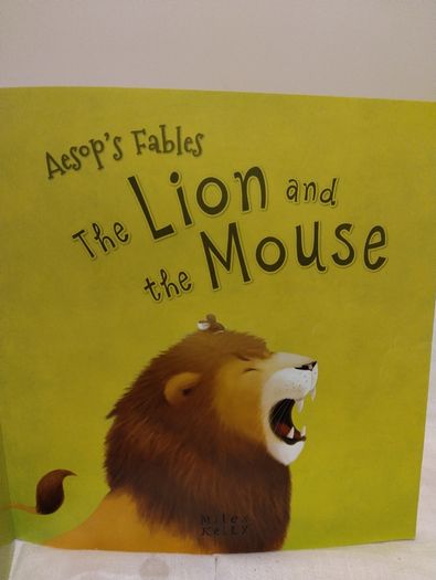Aesop's Fables the Lion and the Mouse story book