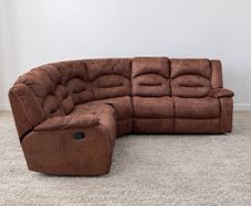 brown Recliner corner sofa. Price reduced