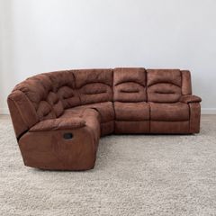brown Recliner corner sofa. Price reduced