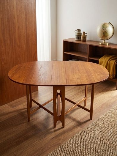 Mid-Century Drop Leaf Dining Table