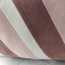 HK Living velvet striped cushion rose Image 2
