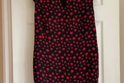 Whistles Black and Red Dress - Size 6