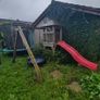 wooden swing and slide set Image 2