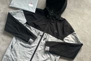 Envii white and black windbreaker