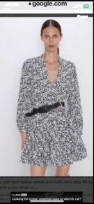 dress Zara dress white & black size large