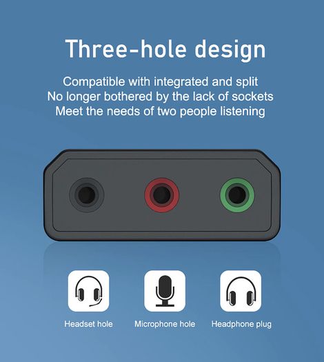 ORICO Multifunction USB External Digital Stereo Sound Card (3 AUX+Full Sound Control) (For PC/Laptop/PS/Mobile/Tablet) (Brand New/Warranty)