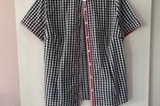 gingham blouse