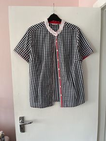 gingham blouse
