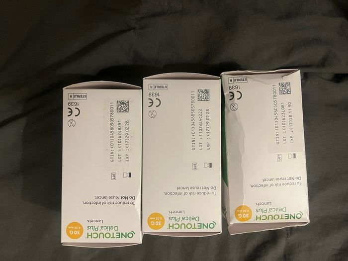 One touch verio lancets box 200 pcs new