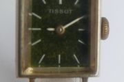 Vintage  Ladies  Gold Plated TISSOT Swiss Made Mechanical Square Tank Watch (works well)