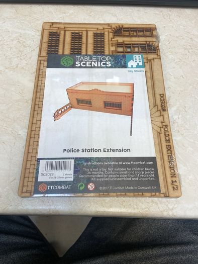 Warhammer 40k Tabletop Scenics Police Station Extension