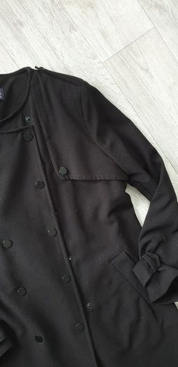 M&S black coat uk8 oversized