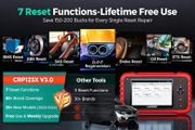 2026 Launch CRP123X v3.0 4 System 7 reset function Code Scanner for Engine Transmission EPB DPF ABS SRS Diagnostic