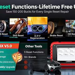 2026 Launch CRP123X v3.0 4 System 7 reset function Code Scanner for Engine Transmission EPB DPF ABS SRS Diagnostic