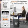 8 Sheet Cross Cut Paper Shredder, Shredder Shred Credit Cards/Staples/Clips for Small Home Office Use, Portable Handle Design with 16L Wastebasket (FREE POSTAGE) Image 2