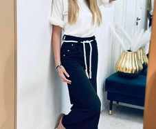 Trousers straight leg size s Italian design