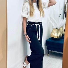 Trousers straight leg size s Italian design