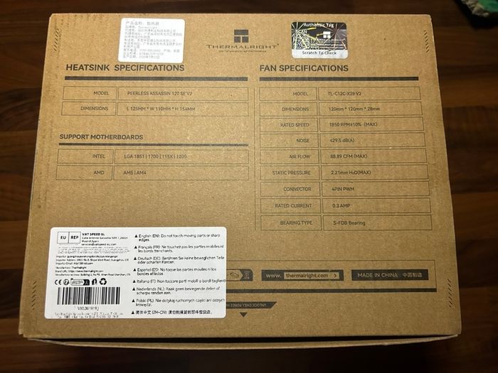 Thermalright Peerless Assassin 120 SE V2 dual-tower - BRAND NEW - CPU COOLER