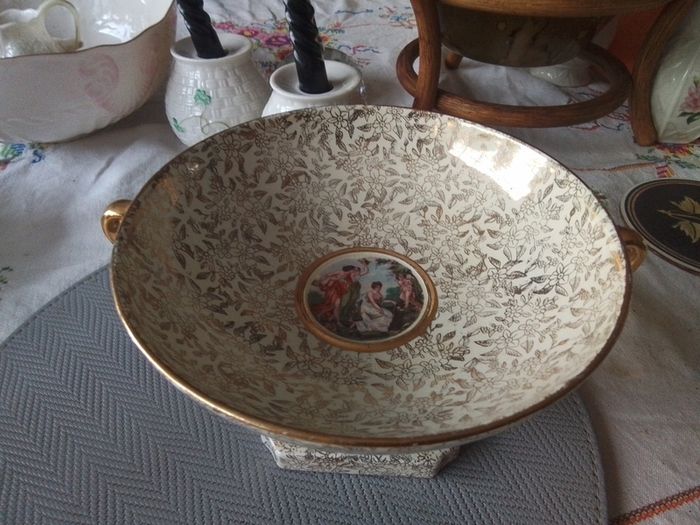Antique Empire Ware Comporte Pedestal Bowl
