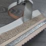 Silver two part platform sandal 3 for 2 on all clothing, jewellery and footwear Image 7