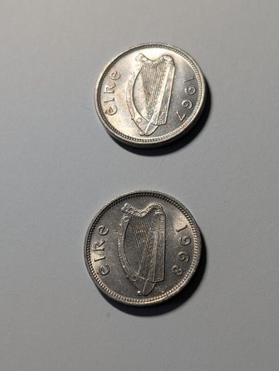 Irish Coins , lovely Rabbits
