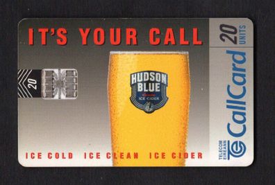1998 Ireland 20 unit Hudson Blue (Schlumberger SC7 chip) Call Card Used. Telecom Eireann card number 1216.