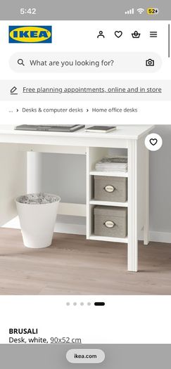 ikea desk brusali