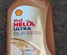 3 Bottles 1L Shell 0W/20 Engine Oil to go