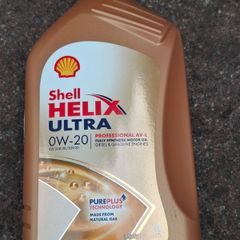 3 Bottles 1L Shell 0W/20 Engine Oil to go