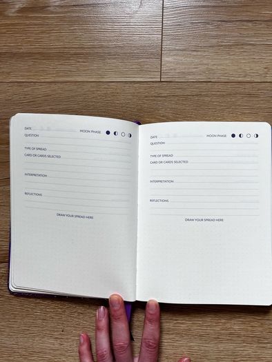 notebook tarot journal