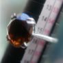 Vintage Sterling Silver 925 Garnet Ring Image 6