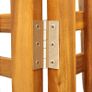 3-Panel Room Divider 121x2x170 cm Solid Acacia Wood Image 6