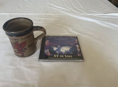 Welsh Rugby union centenary year (1881-1981) mug and CD