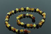 Genuine Amber Beads Teething Baby Necklace Double Bracelet Anklet FREE GIFT BOX