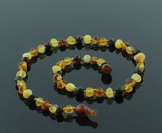 Genuine Amber Beads Teething Baby Necklace Double Bracelet Anklet FREE GIFT BOX